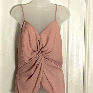 Fab’ric twist front tank/camisole. Sexy, flirty, cute.